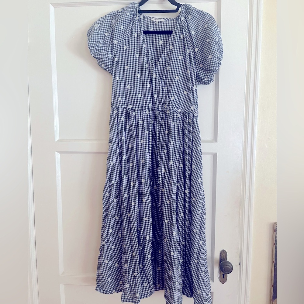 Madewell gingham cotton dress